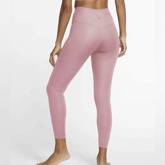 Nike Women’s Yoga High-Waisted 7/8 Leggings | Nike Leggings | Pink Nike Leggings - Picture 2 of 7